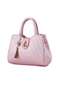 Women Casual / Office & Career PU Tote White / Pink / Blue / Black