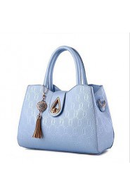 Women Casual / Office & Career PU Tote White / Pink / Blue / Black