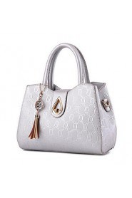 Women Casual / Office & Career PU Tote White / Pink / Blue / Black