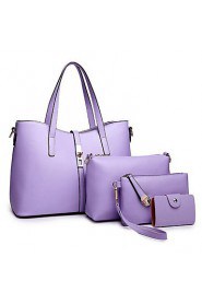 Women PU Baguette Shoulder Bag / Tote White / Purple / Blue / Gold / Red / Black / Burgundy