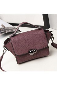 Women PU Sling Bag Shoulder Bag Purple / Blue / Red / Gray / Black