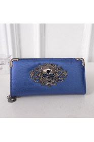 Women PU Bi fold Clutch / Wallet Blue / Gold / Red / Silver / Black