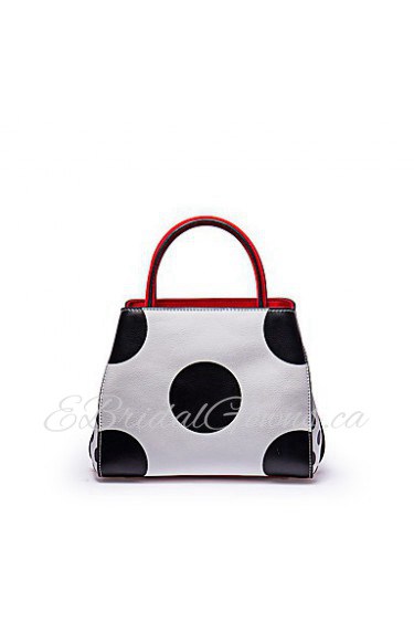 Women Formal / Casual / Event/Party / Wedding / Office & Career Cowhide Tote White