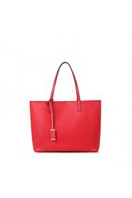 Women Casual / Office & Career Cowhide Tote Red / Black