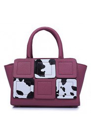 Women Formal / Office & Career Cowhide Tote Purple / Red / Gray / Black