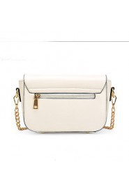 Women PU Shell Shoulder Bag / Satchel White / Pink / Red / Black