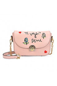 Women PU Shell Shoulder Bag / Satchel White / Pink / Red / Black