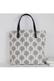 Women Canvas Weekend Bag Tote White