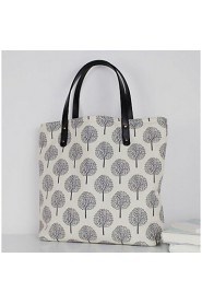 Women Canvas Weekend Bag Tote White