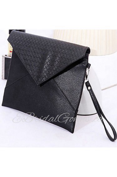 Men's PU Envelope Clutch Black