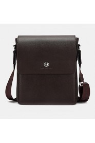 Men PU Messenger Shoulder Bag / Satchel Brown / Black