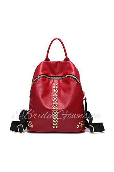 Women Sports / Casual PU Zipper Shoulder Bag