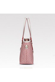 Women Formal / Casual / Office & Career / Shopping PU Tote Beige / Pink / Blue / Brown / Red