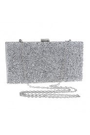 Women Polyester / Metal Minaudiere Clutch / Evening Bag Gold / Silver