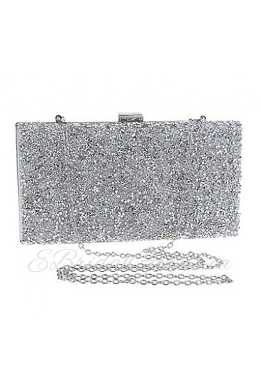 Women Polyester / Metal Minaudiere Clutch / Evening Bag Gold / Silver