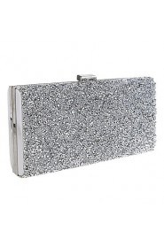 Women Polyester / Metal Minaudiere Clutch / Evening Bag Gold / Silver