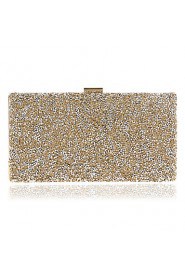 Women Polyester / Metal Minaudiere Clutch / Evening Bag Gold / Silver