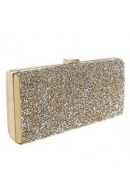 Women Polyester / Metal Minaudiere Clutch / Evening Bag Gold / Silver