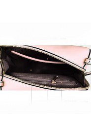 Women PU Shell Shoulder Bag / Satchel White / Pink / Black