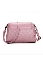 Women PU Flap Shoulder Bag / Satchel White / Pink / Purple / Black