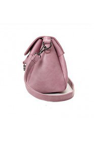 Women PU Flap Shoulder Bag / Satchel White / Pink / Purple / Black