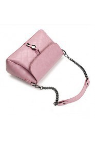 Women PU Flap Shoulder Bag / Satchel White / Pink / Purple / Black