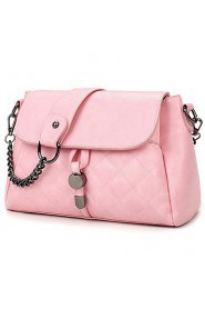 Women PU Flap Shoulder Bag / Satchel White / Pink / Purple / Black