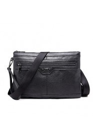 Men Formal / Sports / Casual / Outdoor / Office & Career / Shopping PU Shoulder Bag Black