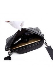 Men Formal / Sports / Casual / Outdoor / Office & Career / Shopping PU Shoulder Bag Black