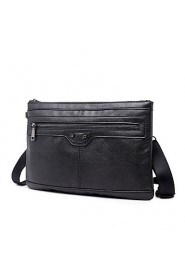 Men Formal / Sports / Casual / Outdoor / Office & Career / Shopping PU Shoulder Bag Black