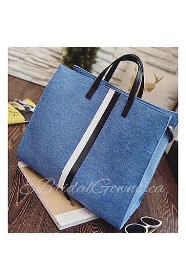 Women Casual Canvas Tote Blue / Gray / Khaki