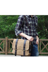 Men's Canvas Sling Bag Shoulder Bag Green/Brown/Gray