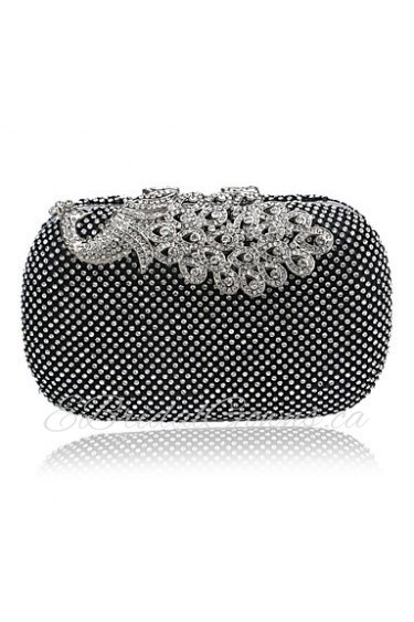 Women Polyester / Metal Minaudiere Clutch / Evening Bag Gold / Silver / Black