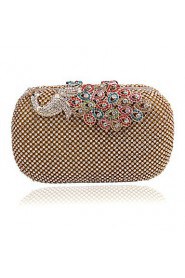 Women Polyester / Metal Minaudiere Clutch / Evening Bag Gold / Silver / Black