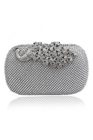 Women Polyester / Metal Minaudiere Clutch / Evening Bag Gold / Silver / Black