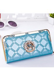 Women PU Knucklebox Clutch Blue / Gold / Red / Black