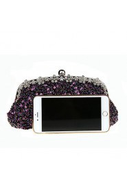 Women's Handmade High grade Light Snowflake Diamonds Party/Evening Bag