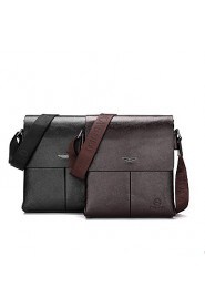 Men PU Messenger Shoulder Bag / Satchel Brown / Black