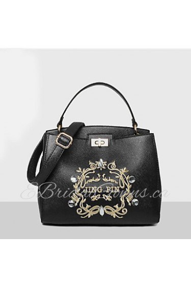 Women Casual / Outdoor PU Tote Blue / Black