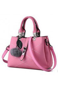 Women Casual PU Tote White / Pink / Purple / Blue / Red / Black / Burgundy