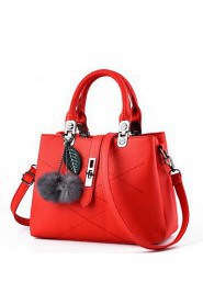 Women Casual PU Tote White / Pink / Purple / Blue / Red / Black / Burgundy