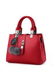 Women Casual PU Tote White / Pink / Purple / Blue / Red / Black / Burgundy