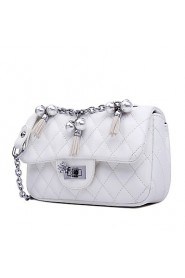 Women's PU Tote Bag/Single Shoulder Bag/Crossbody Bags Black/White