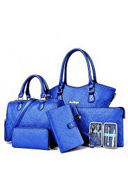 Women Formal / Casual / Office & Career / Shopping PU Tote White / Blue / Gold / Black