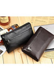 Men Genuine Leather Briefcase Clutch Bag Wallet