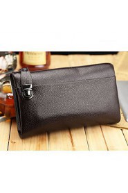 Men Genuine Leather Briefcase Clutch Bag Wallet