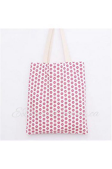 Women Casual Canvas Shoulder Bag Pink