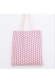 Women Casual Canvas Shoulder Bag Pink