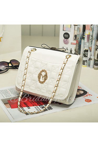 Mini Satin lattice Shoulder Messenger dual chain bag