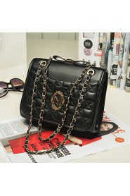 Mini Satin lattice Shoulder Messenger dual chain bag